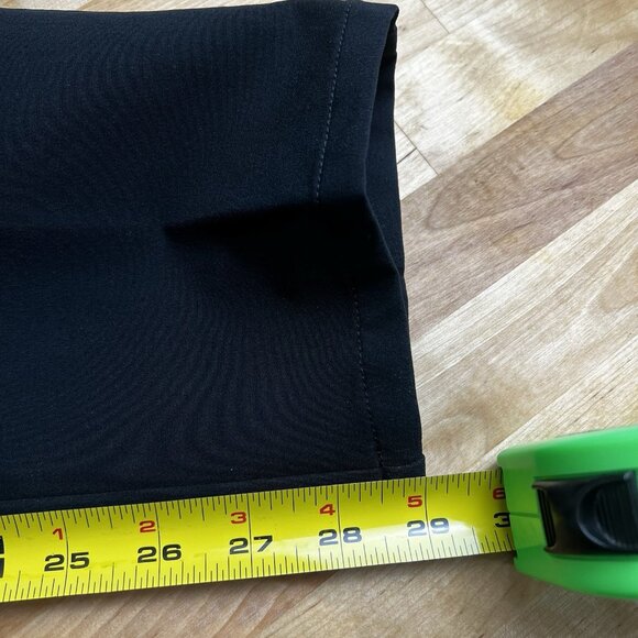 Garnet Hill Pants Black Elastic Waist Pull On Straight Leg Pleated Size Medium - Picture 14 of 14